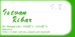 istvan ribar business card